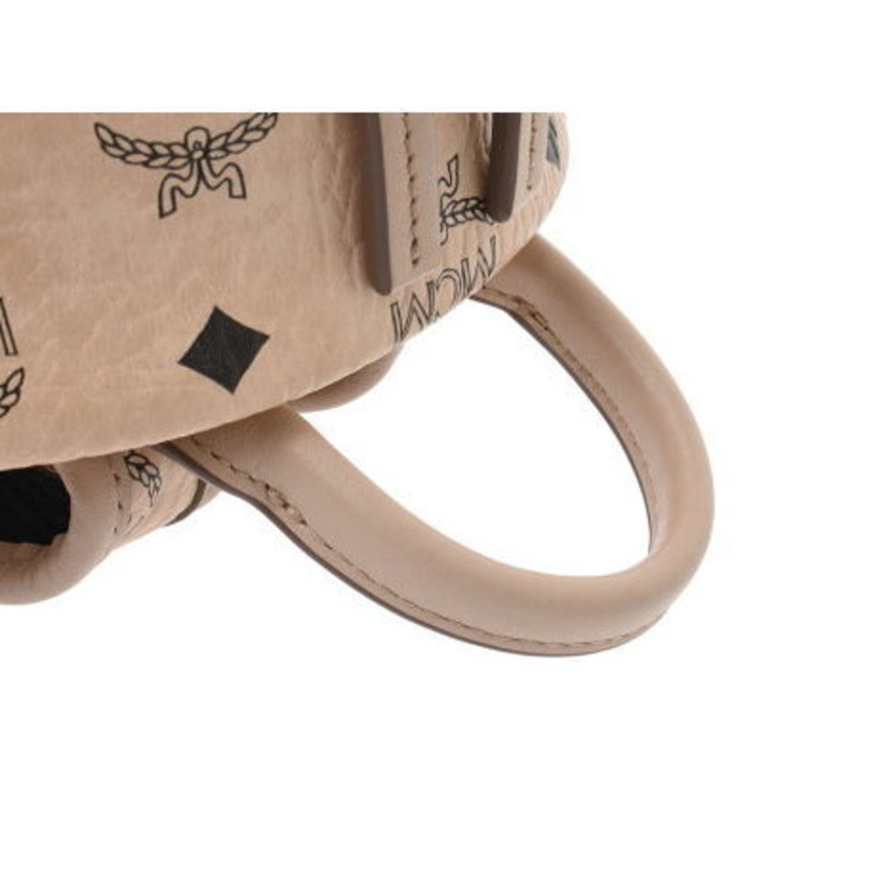 Mcm Mini Backpack Side Studs Beige - image 8
